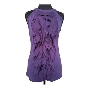 The Limited Ruffled Purple top